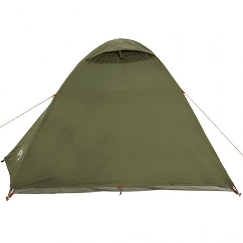 4-personers kuppeltelt - vandafvisende campingtelt, olivengrøn