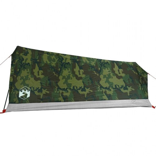 2-personers campingtelt - vandafvisende camouflage, A-stel