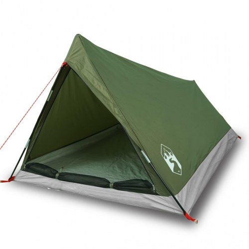 2-personers campingtelt - vandafvisende A-stel, olivengrøn