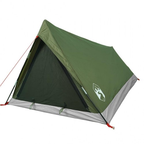2-personers campingtelt - vandafvisende A-stel, olivengrøn