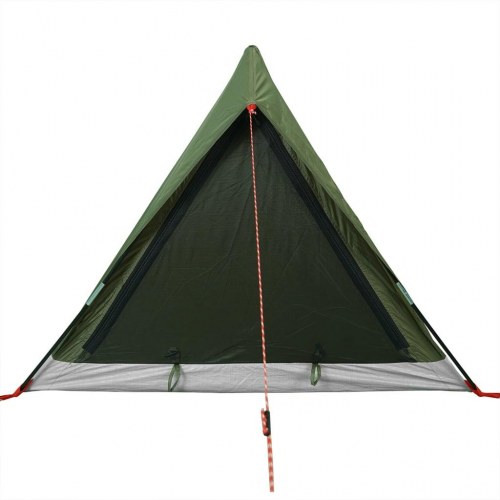 2-personers campingtelt - vandafvisende A-stel, olivengrøn