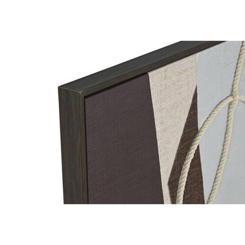 Maleri Home ESPRIT Brun Beige Abstrakt Urban 63 x 4,5 x 93 cm (2 enheder)