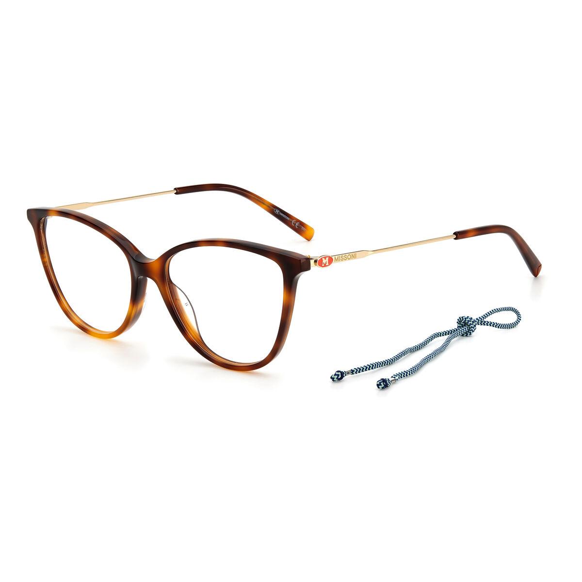 Missoni MMI0063 05LF 53 mm - dame brillestel i brun acetat