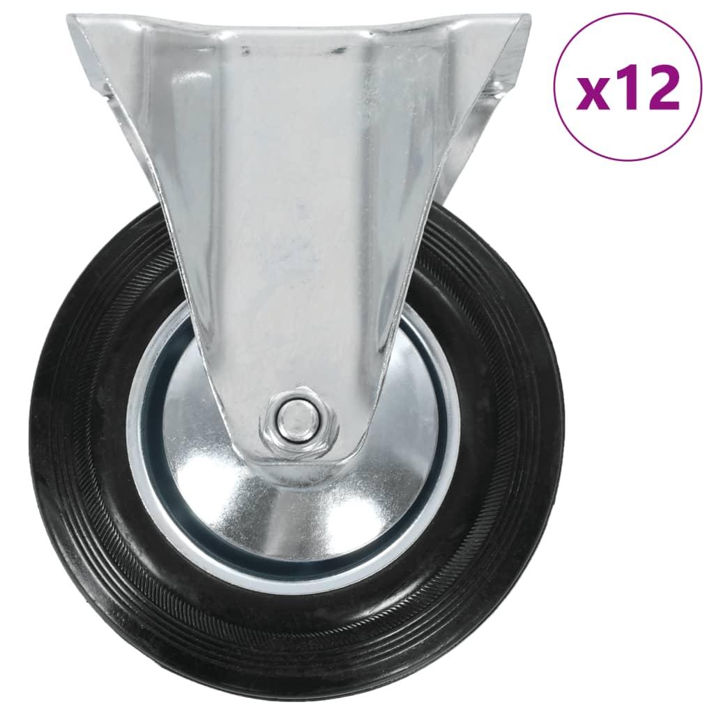 Faste hjul 12 stk. 160 mm
