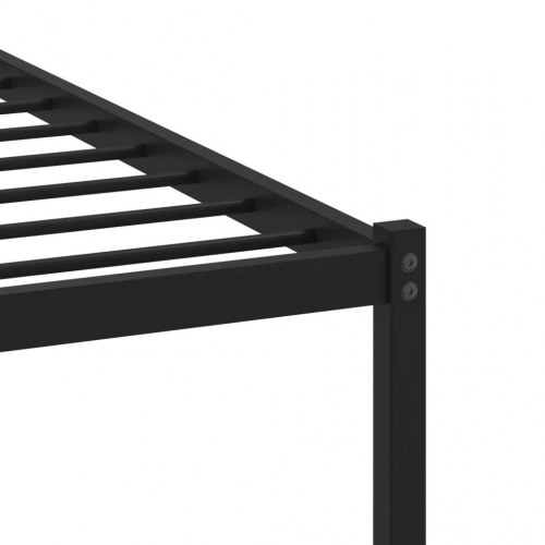 Sengeramme 160 x 200 cm i metal og sonoma-eg - uden madras