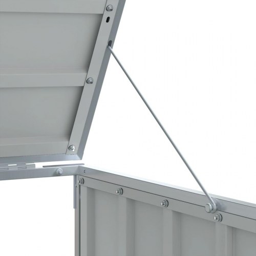 Skraldespandsskjuler 72x81x115 cm 1 rum stål brun