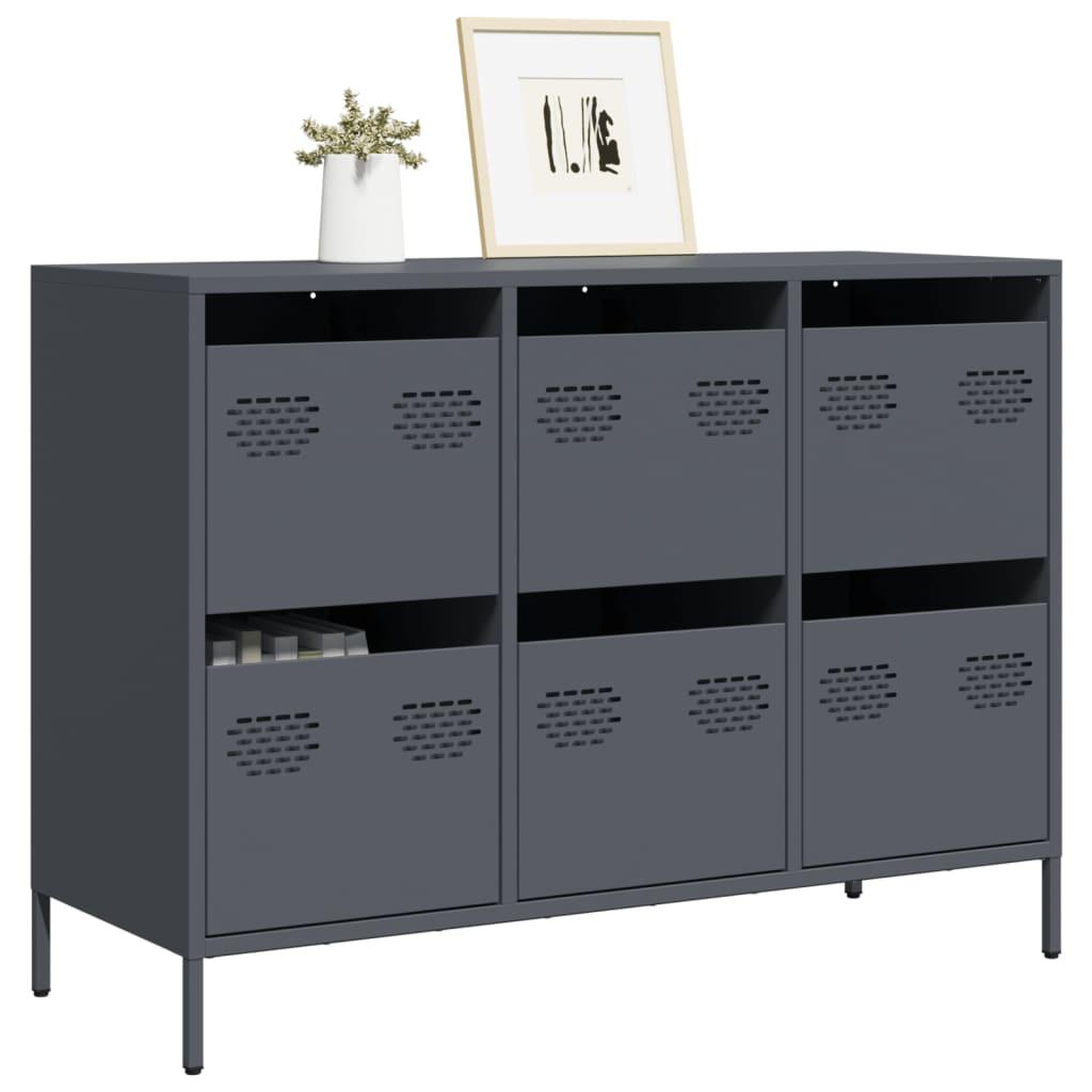 Skænk 101 5x39x73 5 Cm Koldvalset Stål Antracitgrå