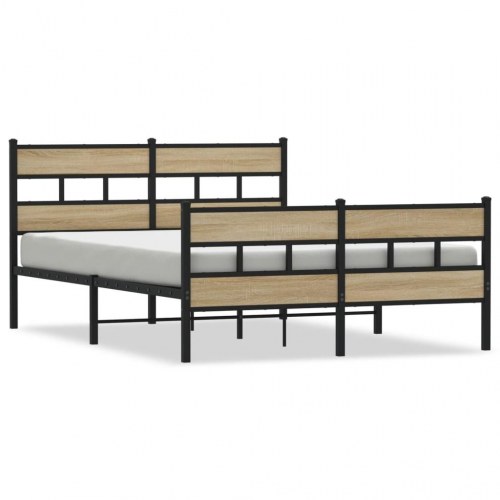 Sengeramme i metal uden madras 150 x 200 cm - sonoma-eg