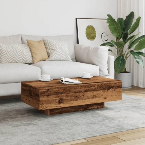 Sofabord i konstrueret træ - 100 × 49,5 × 31 cm, antikt træ