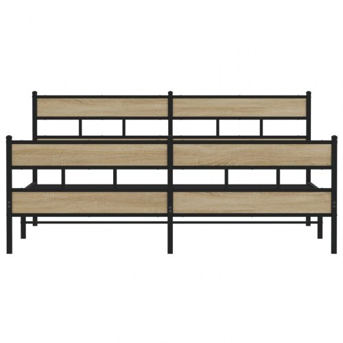Sengeramme 180 x 200 cm i metal - sonoma-eg
