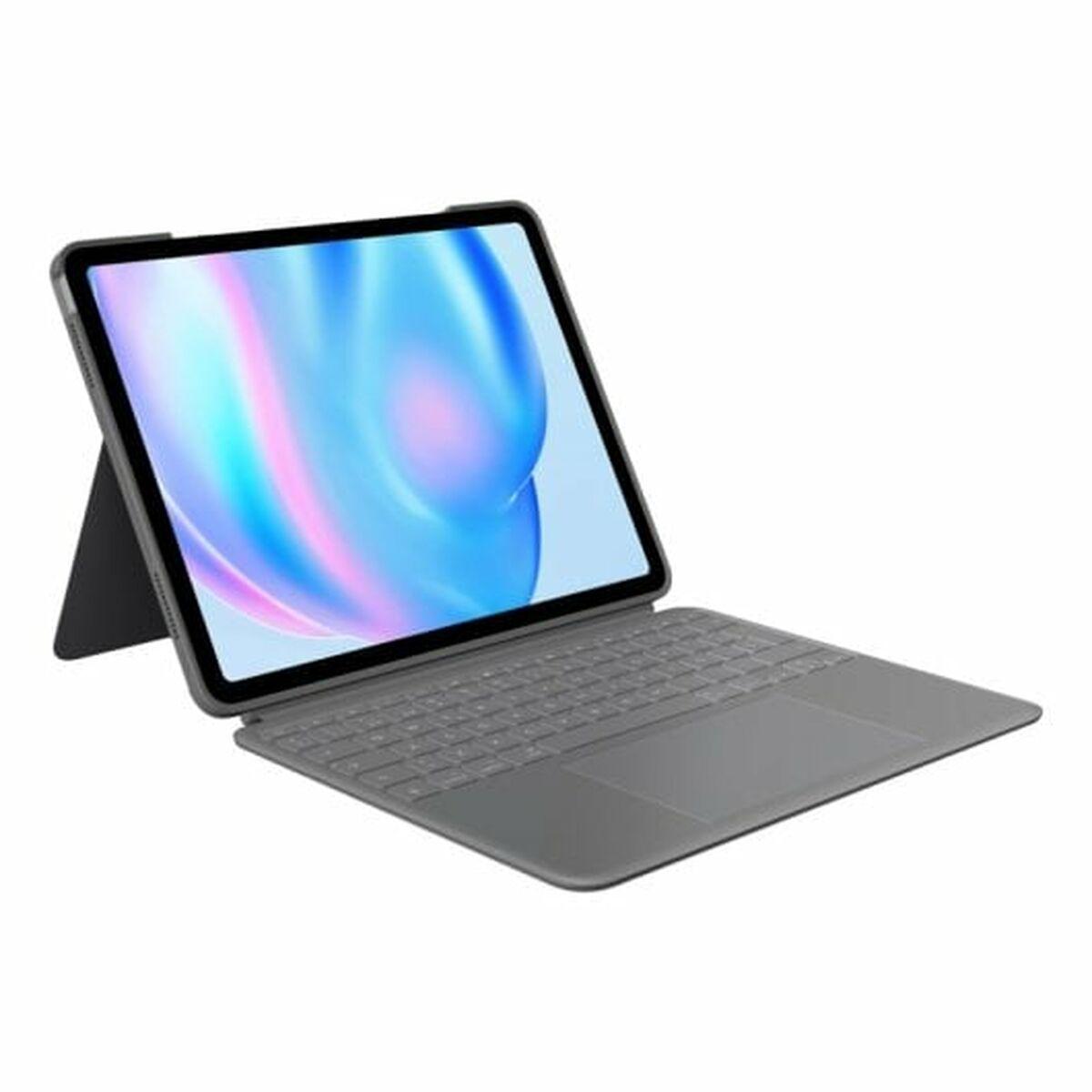 Tablet Cover Logitech Ipad Air 2024 Grå Spansk Qwerty Qwerty