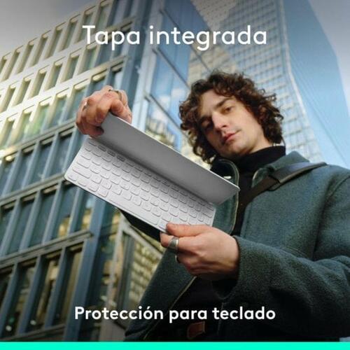 Tastatur Logitech Hvid QWERTY