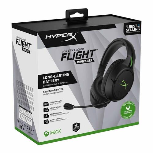 Gaming headset med mikrofon Hyperx CloudX Flight Sort/Grøn