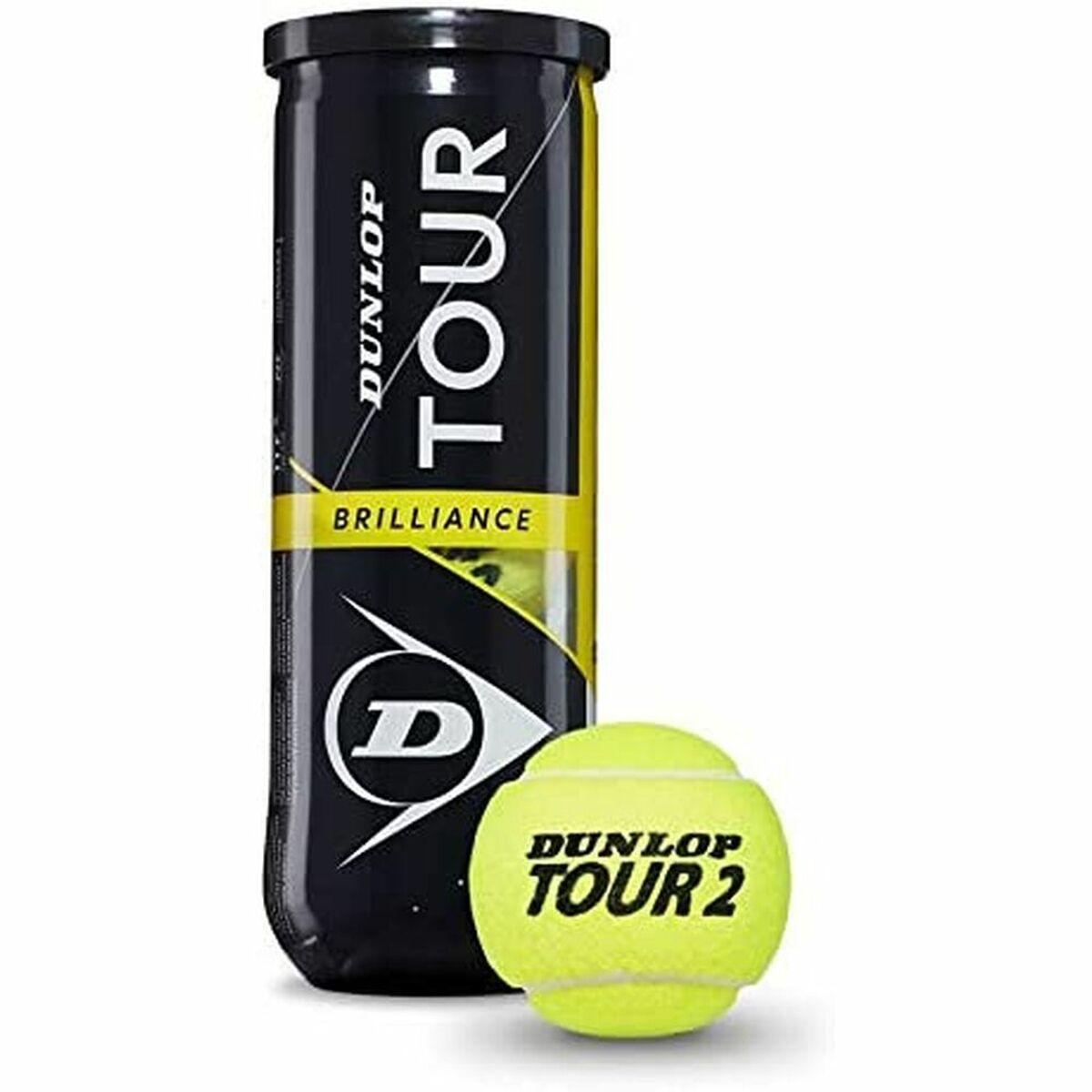 Tennisbolde Brilliance Dunlop 601326 Gul Sort 3 Stk