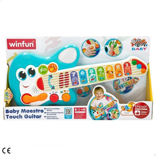 Winfun Baby Maestro Touch Guitar - blå legetøjsguitar, 17 × 38 × 5 cm (2 stk.)
