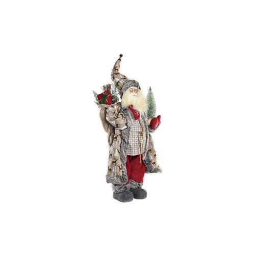 Indretning Rød Grå PVC Træ Rensdyr 45 x 34 x 83 cm