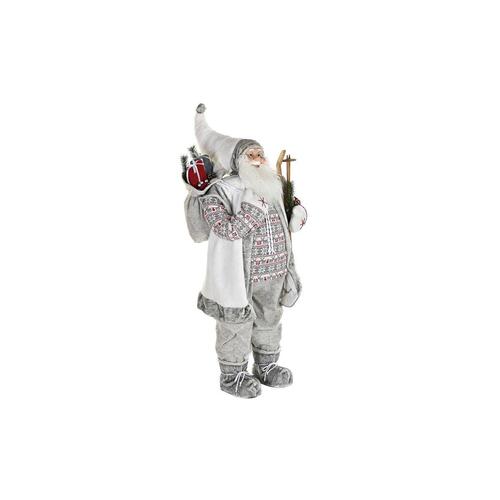 Julepynt Julemanden Grå PVC Træ 60 x 50 x 124 cm
