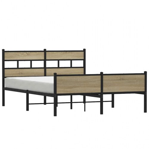 Sengeramme 160x200 cm i metal - sonoma-eg