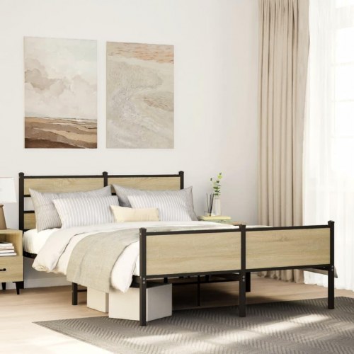 Sengeramme 150 x 200 cm uden madras - sonoma-eg