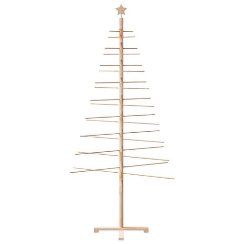 Dekorativt juletræ 210 cm massivt fyrretræ