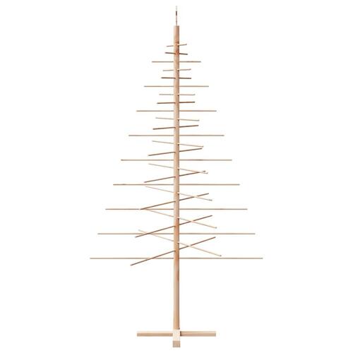 Dekorativt juletræ 210 cm massivt fyrretræ