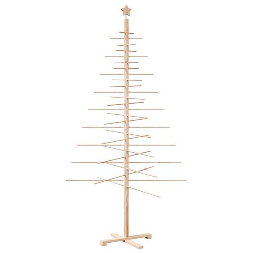 Dekorativt juletræ 210 cm massivt fyrretræ