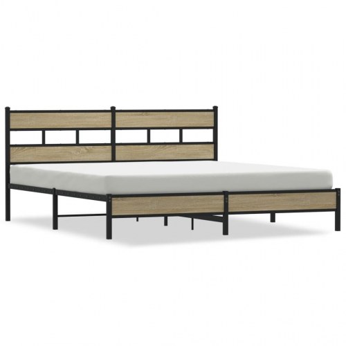 Sengeramme 180x200 cm i metal - sonoma-eg