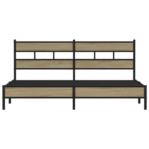 Sengeramme 180x200 cm i metal - sonoma-eg