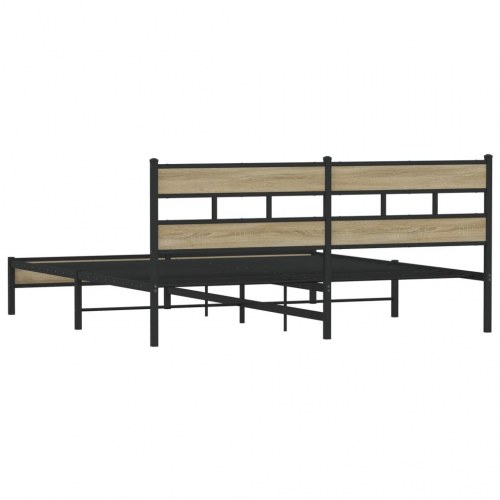 Sengeramme 180x200 cm i metal - sonoma-eg