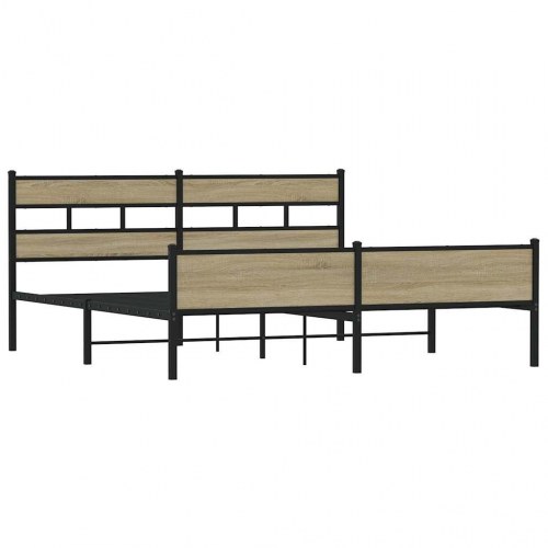 Sengeramme med sengegavl 180 x 200 cm - sonoma-eg