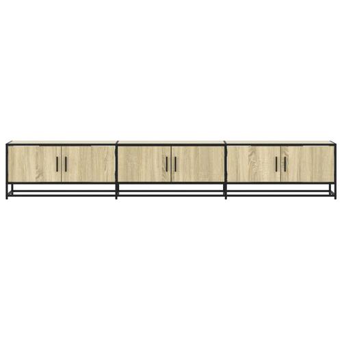 Tv-bord 240x35x41 cm konstrueret træ sonoma-eg
