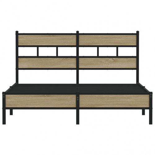 Sengeramme 140 x 200 cm med lameller - sonoma-eg