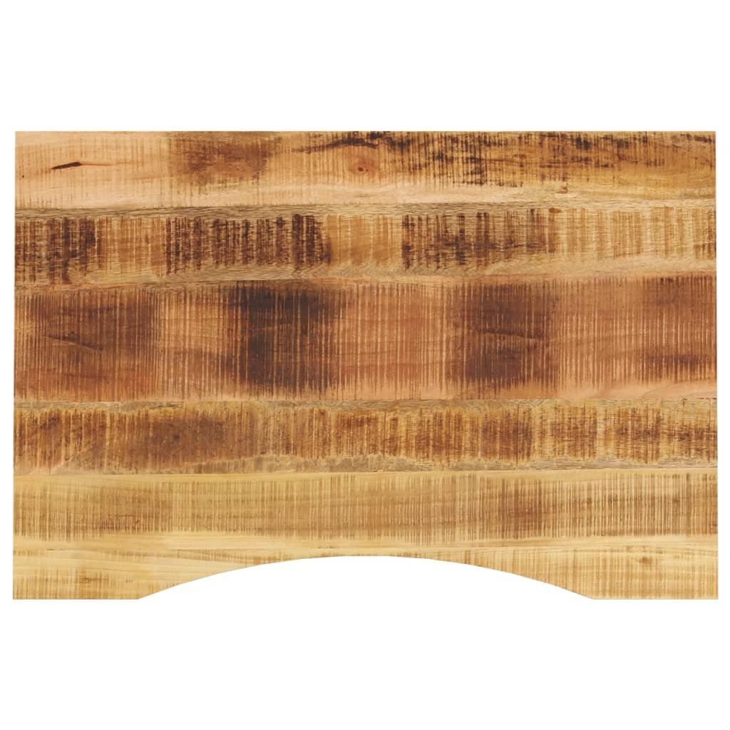 Bordplade Med Kurvet Form 80x60x2 5 Cm Ru Massivt Mangotræ
