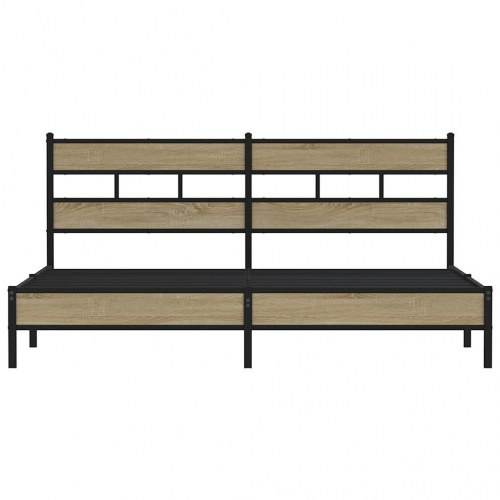 Sengeramme 200 x 200 cm i metal - sonoma-eg