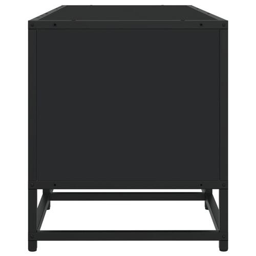 Tv-bord 240x35x41 cm konstrueret træ sort
