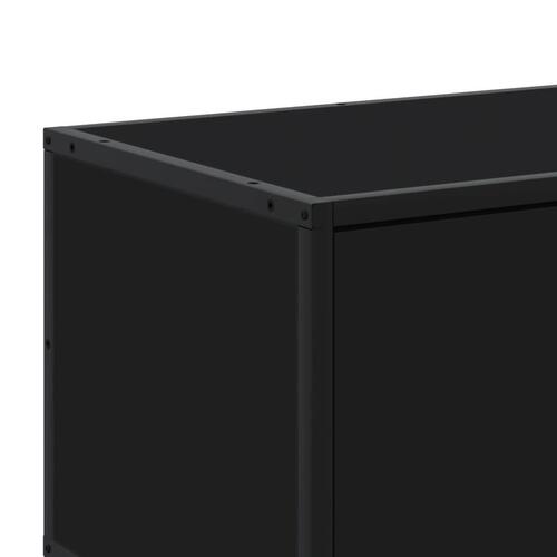 Tv-bord 240x35x41 cm konstrueret træ sort