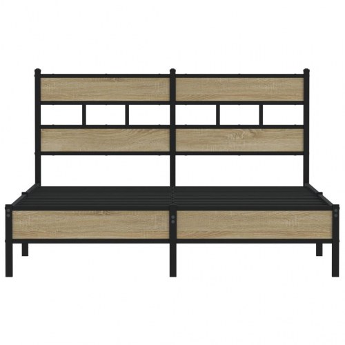 Sengeramme 140 x 190 cm med sengegavl - sonoma-eg