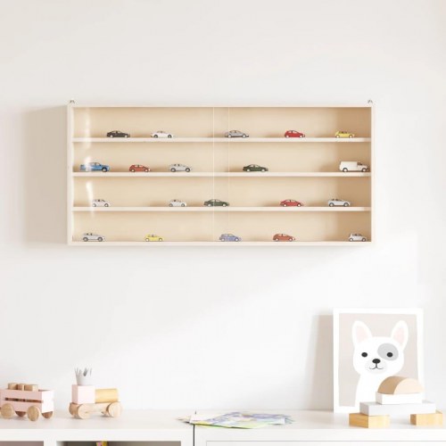 Samlermontre i træ med låger 80x8,5x37cm