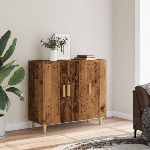 Skænk 90 x 34 x 80 cm - antikt træ