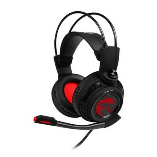 Gaming headset med mikrofon MSI DS502 USB Ø 4 cm Sort