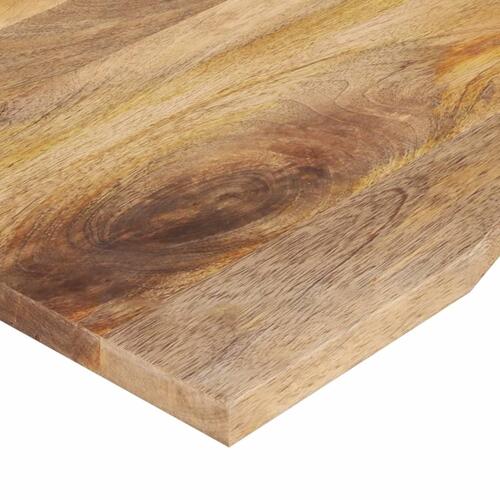 Bordplade med kurvet form 110x60x2,5 cm ru massivt mangotræ