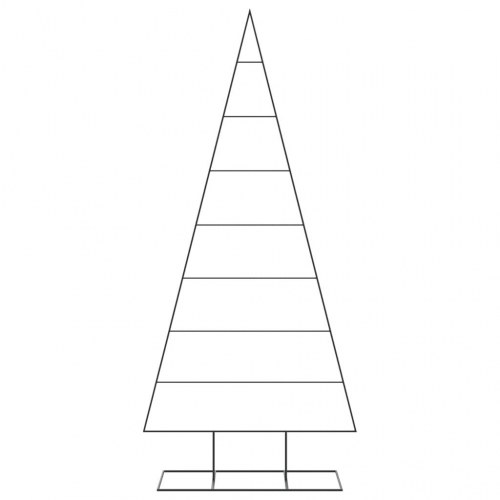 Dekorationstræ i metal 210 cm - sort