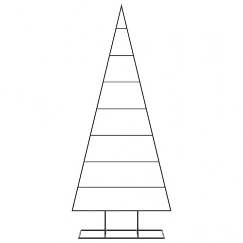 Juletræsstel i metal 150 cm - sort