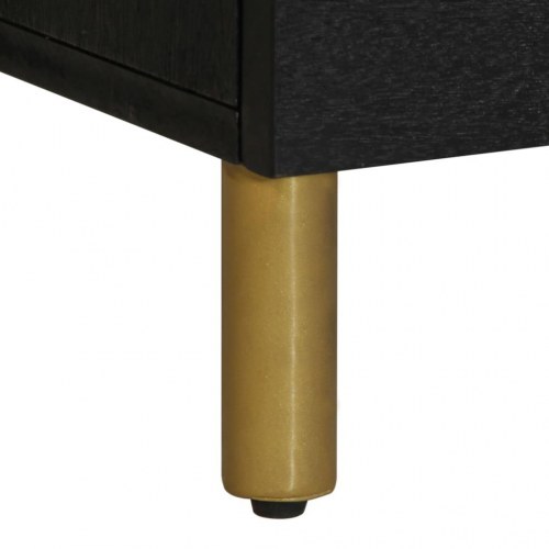 Tv-bord 100x33x46 cm konstrueret træ sort