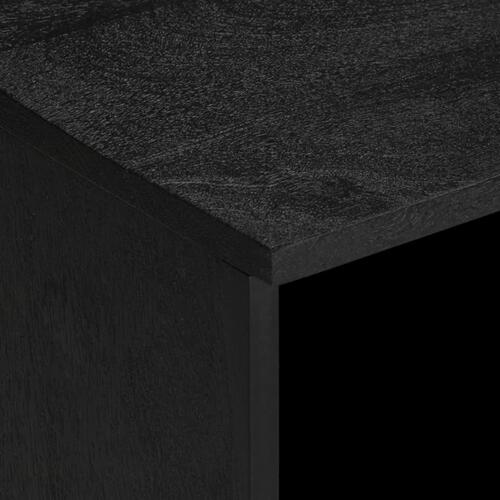 Tv-bord 100x33x46 cm konstrueret træ sort