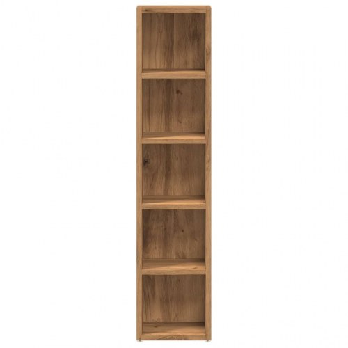 Smalle reoler 2 stk. - 21×16×93,5 cm i konstrueret træ, kunsteg