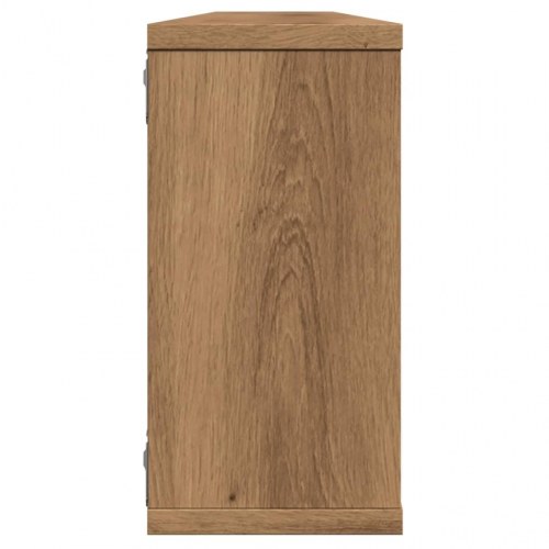 Væghylder 2 stk. kubeformet - 100 × 15 × 30 cm, kunsteg