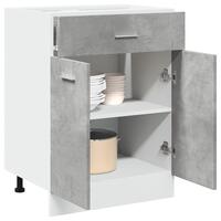 Skuffeunderskab 60x46x81,5 cm konstrueret træ betongrå