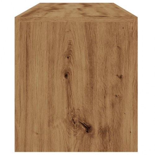 Tv-bord med LED-lys - 140 × 36,5 × 40 cm, konstrueret træ i kunsteg