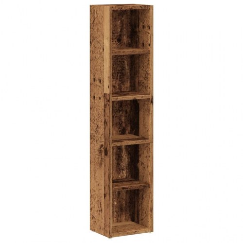 Smalle reoler 2 stk. - 21×16×93,5 cm i konstrueret træ, antikt træ